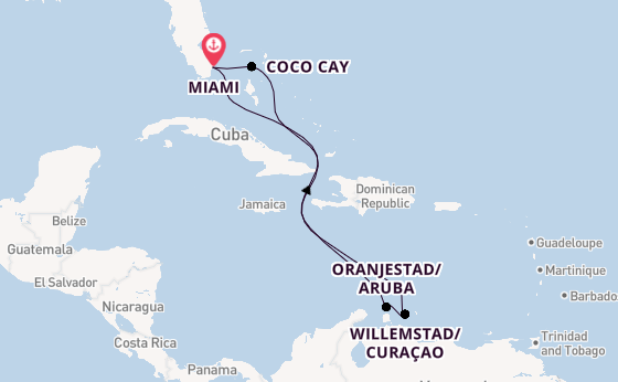 Caribbean from Miami, Florida, USA with the Freedom of the Seas