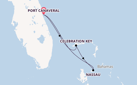 Caribbean vanaf Port Canaveral, Verenigde Staten met de Carnival Glory