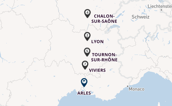 Rhône ab Lyon, Frankreich auf der VIVA VOYAGE