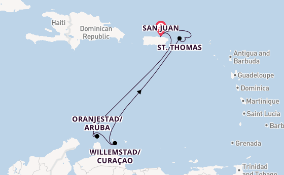 Caribbean from San Juan, Puerto Rico with the Norwegian Prima