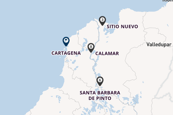 South America from Barranquilla, Colombia with the AmaMelodia