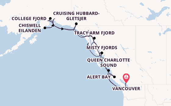 Alaska vanaf Vancouver, Canada met de Seabourn Encore