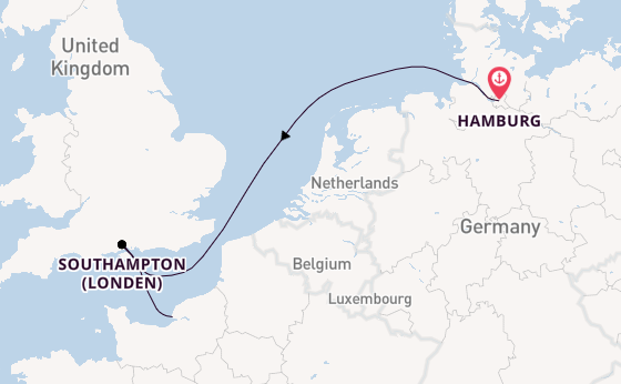 Engeland vanaf Hamburg, Duitsland met de MSC Preziosa