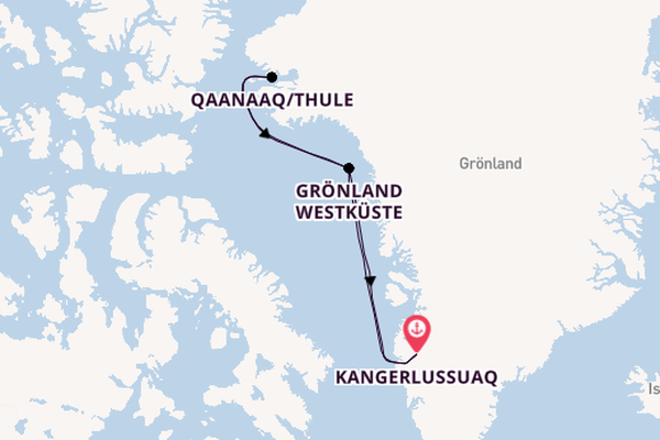 Arktis ab Kangerlussuaq, Grönland auf der HANSEATIC inspiration