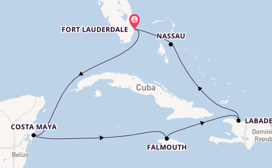 Caribbean vanaf Fort Lauderdale, Verenigde Staten met de Explorer of the Seas