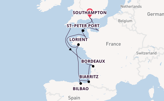 British Isles from Southampton, England with the Seven Seas Voyager