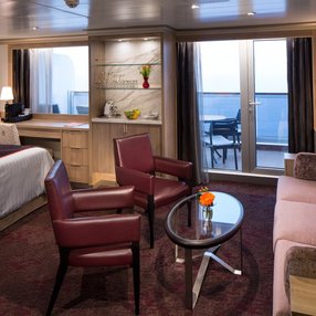Come aboard the undefined and discover one of 80 cabin categories on a total of 12 decks that can accommodate 2666 passengers. Choose your dream cabin and feel at home on board the undefined!
