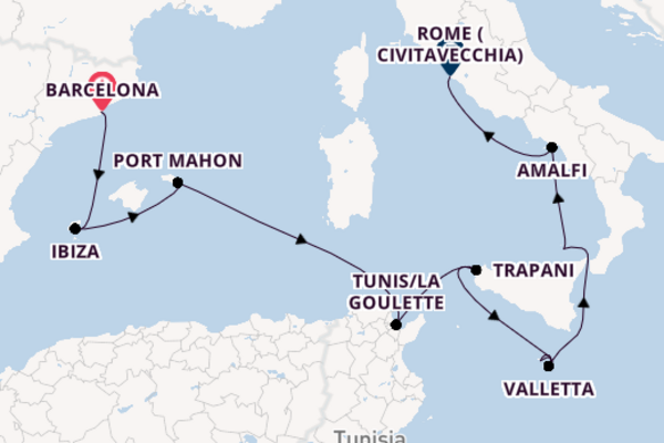 Seabourn Ovation  11  Barcelona-Rome (Civitavecchia)