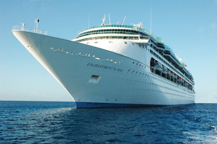 at sea