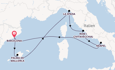 Westliches Mittelmeer ab Barcelona, Spanien auf der Harmony of the Seas