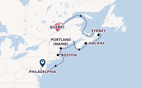 USA Ostküste ab Québec, Kanada auf der Norwegian Pearl