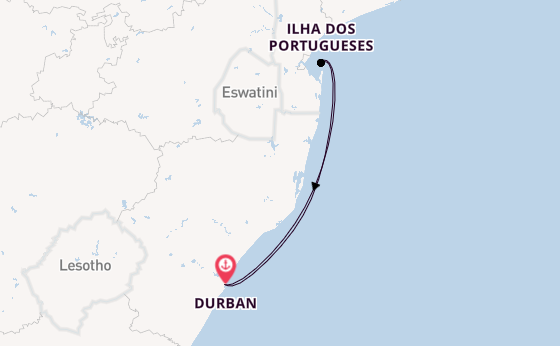 Südliches Afrika ab Durban, Südafrika auf der MSC Armonia 