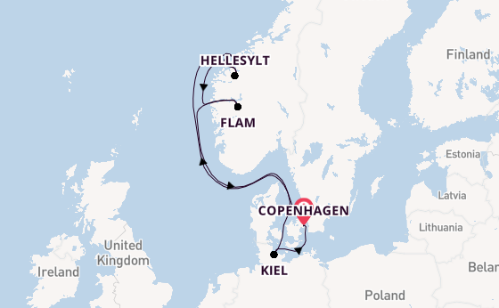 Norway from Australia with the MSC Euribia