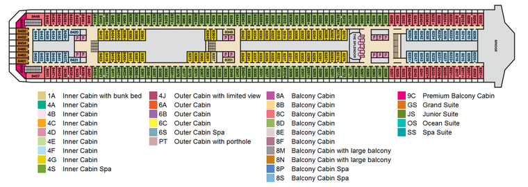 Splendor Map Carnival Splendor - Cruiseaway