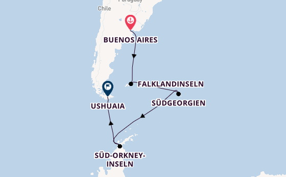 Südamerika ab Buenos Aires, Argentinien auf der HANSEATIC inspiration