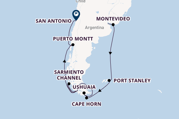 South America from Buenos Aires, Argentina with the Oosterdam