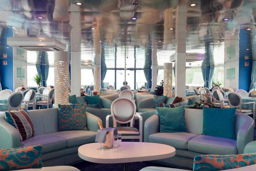 Garonne ab Bordeaux, Frankreich auf der MS Cyrano de Bergerac (CroisiEurope)
