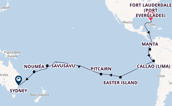 Transpacific from Australia with the Volendam
