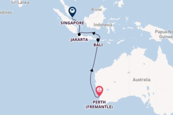Expedition with the Queen Elizabeth to Singapore from Perth (Fremantle)