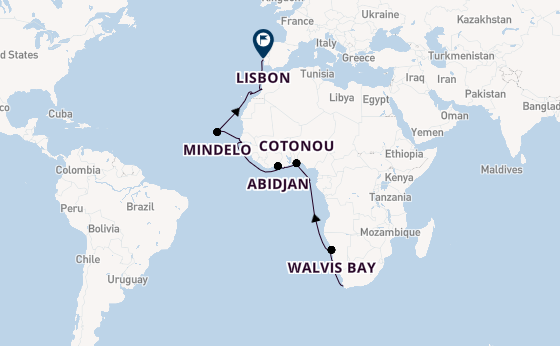 Africa from Cape Town, South Africa with the Regatta