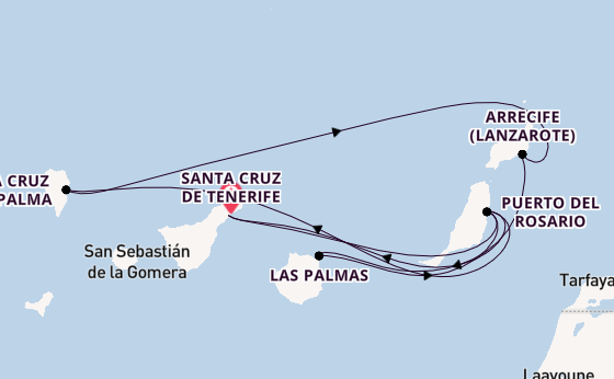 Kanarische Inseln ab Deutschland auf der Costa Smeralda