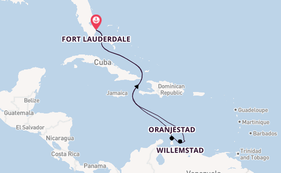 Zuidelijke Caraïben vanaf Fort Lauderdale, Verenigde Staten met de Celebrity Reflection
