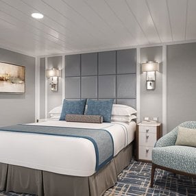 Come aboard the Aurelia and discover one of 27 cabin categories on a total of 9 decks that can accommodate 684 passengers. Choose your dream cabin and feel at home on board the Aurelia!