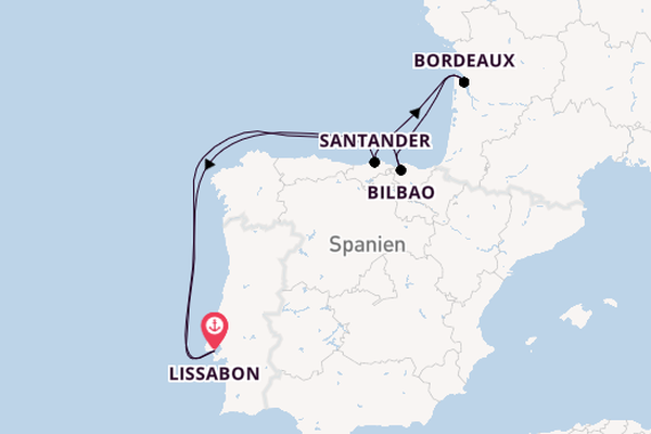 Portugal ab Lissabon, Portugal auf der Seven Seas Grandeur