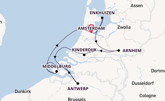 Western Europe from Amsterdam, Netherlands with the Viking Egdir