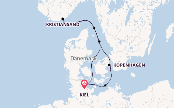 Norwegen ab Kiel auf AIDAbella