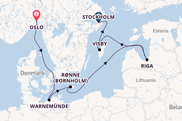 Norway from Oslo, Norway with the MSC Magnifica