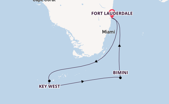 Caribbean vanaf Fort Lauderdale, Verenigde Staten met de Brilliance of the Seas