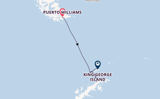 Antarctic Ocean from Puerto Williams, Chile with the Silver Wind