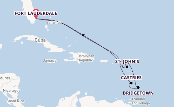 Caribbean vanaf Fort Lauderdale, Verenigde Staten met de Celebrity Ascent