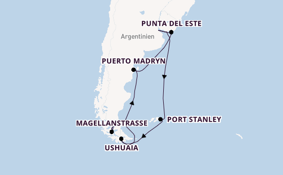 Südamerika ab Buenos Aires, Argentinien auf der Celebrity Equinox