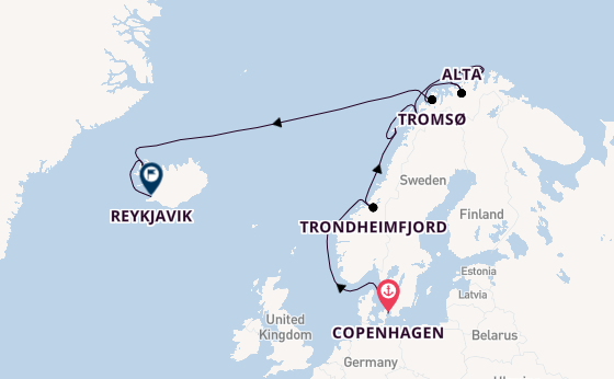 Norway from Copenhagen, Denmark with the Insignia