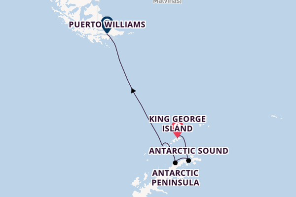 Antarctic Ocean from King George Island, Antarctica with the Silver Endeavour