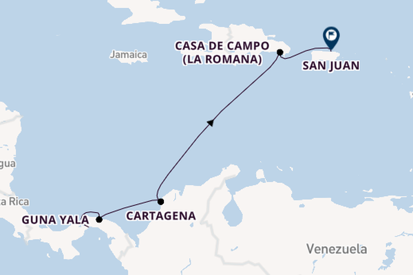 Central America from Panama City, Panama with the Evrima