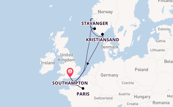 Norway from Southampton, England with the Freedom of the Seas