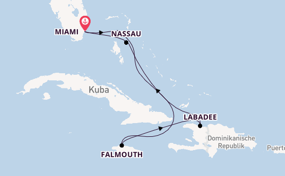 Karibik ab Miami auf der Allure of the Seas