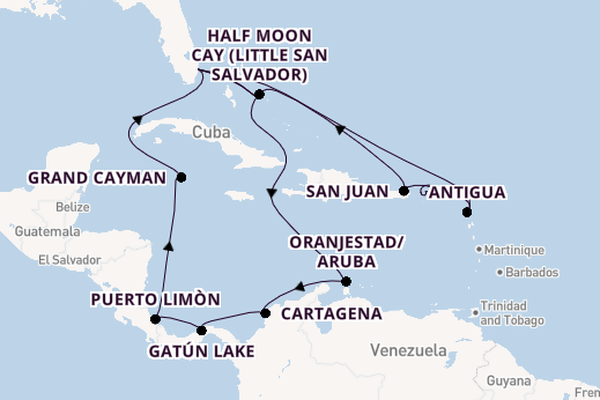 Caribbean from Fort Lauderdale (Port Everglades), Florida, USA with the Nieuw Amsterdam