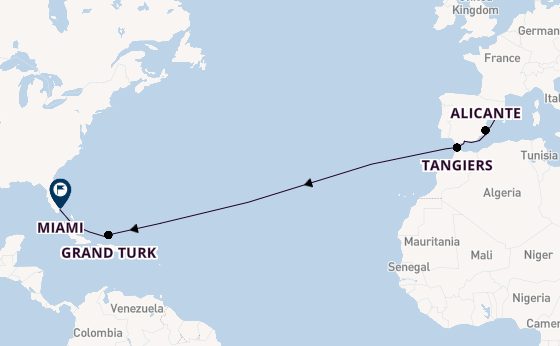 Transatlantic from Barcelona, Spain with the Carnival Sunshine