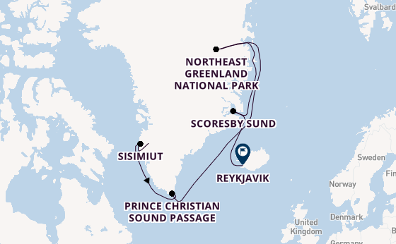 Arctic from Kangerlussuaq (Søndre Strømfjord), Greenland with the HANSEATIC spirit