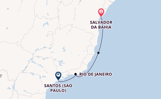 Brasilien ab Salvador da Bahia, Brasilien auf der MSC Virtuosa
