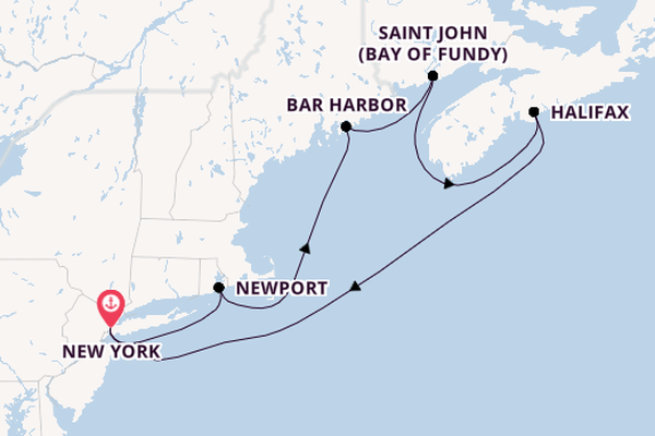 Amerikaanse Oostkust vanaf New York, Verenigde Staten met de Norwegian Getaway