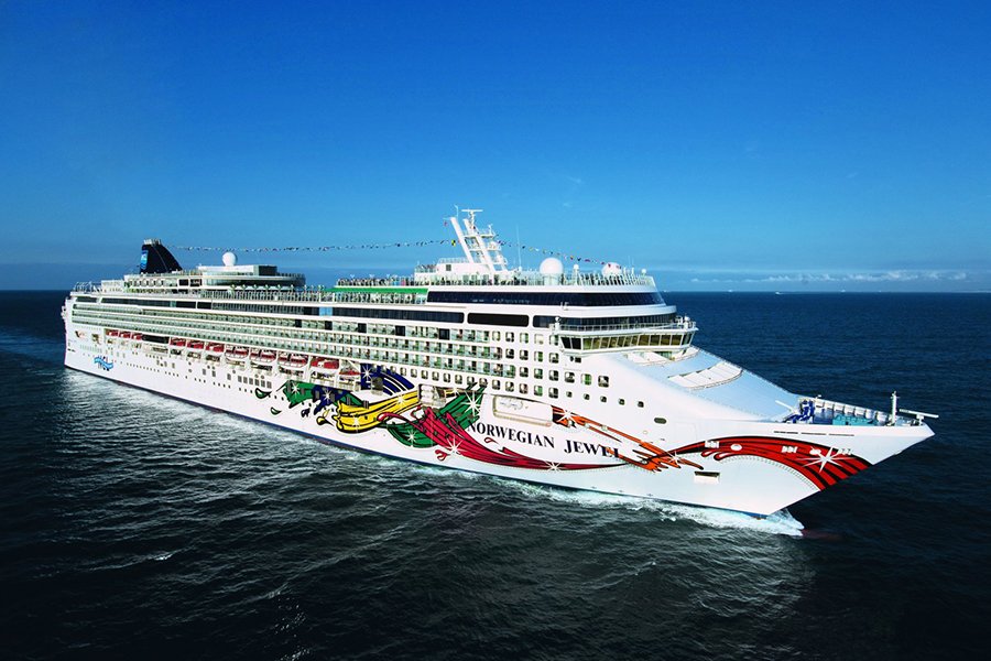 at sea