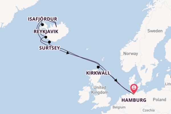 Arctic From Hamburg with the Costa Favolosa