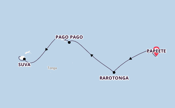 French Polynesia from Papeete, Tahiti, French Polynesia with the Norwegian Spirit 