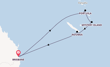 Südsee ab Brisbane, Australien auf der Quantum of the Seas