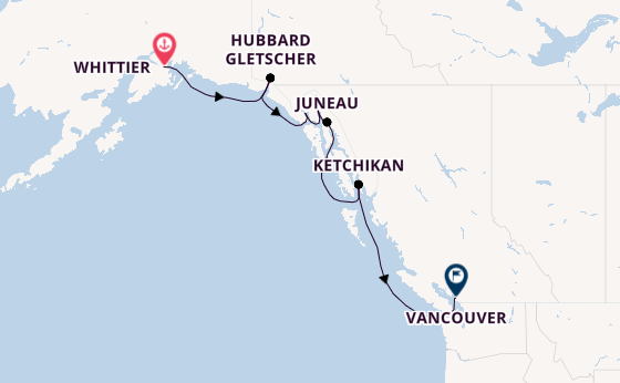 Nieuw Amsterdam – Alaskas Gletscherwunder & Vancouvers Lebensfreude erleben